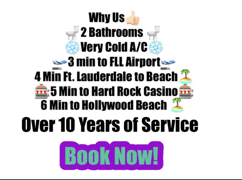 Airport Bunk House Free - Wifi - Parking - Coffee- Long Term Welcome Fort Lauderdale Extérieur photo